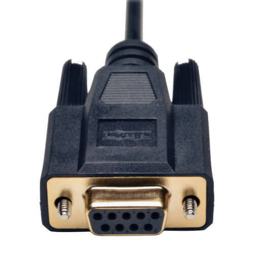 Tripp Lite P456-006 6FT Null Modem Serial RS232 Cable Adapter DB9 to BD25 FM BLK