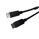 V7 V7DP2DP-03M-BLK-1E Black Video DisplayPort Male to DisplayPort Male 3 Meters