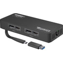 Plugable USBC-6950UE 4K DisplayPort and HDMI Dual Monitor Adapter with Ethernet