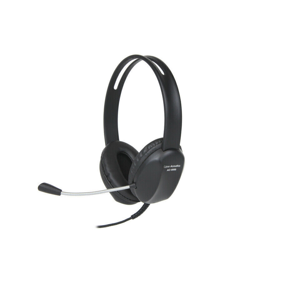 Cyber Acoustics AC-4000 Headset - Stereo - Mini-phone (3.5mm) - Wired