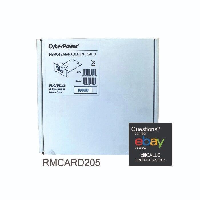 CyberPower RMCARD205 Remote Power Management Adapter Black Original New in Box