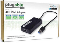 Plugable UGA-4KHDMI USB 3.0 to DisplayPort 4K UHD (Ultra-High-Definition)