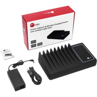 SIIG AC-PW1H11-S1 10-Port USB-A/C & Wireless Charging Station With Ambient Light
