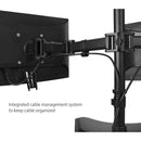 SIIG CE-MT1U12-S1 Articulated Freestanding Dual Monitor Desk Stand - 13"-27"