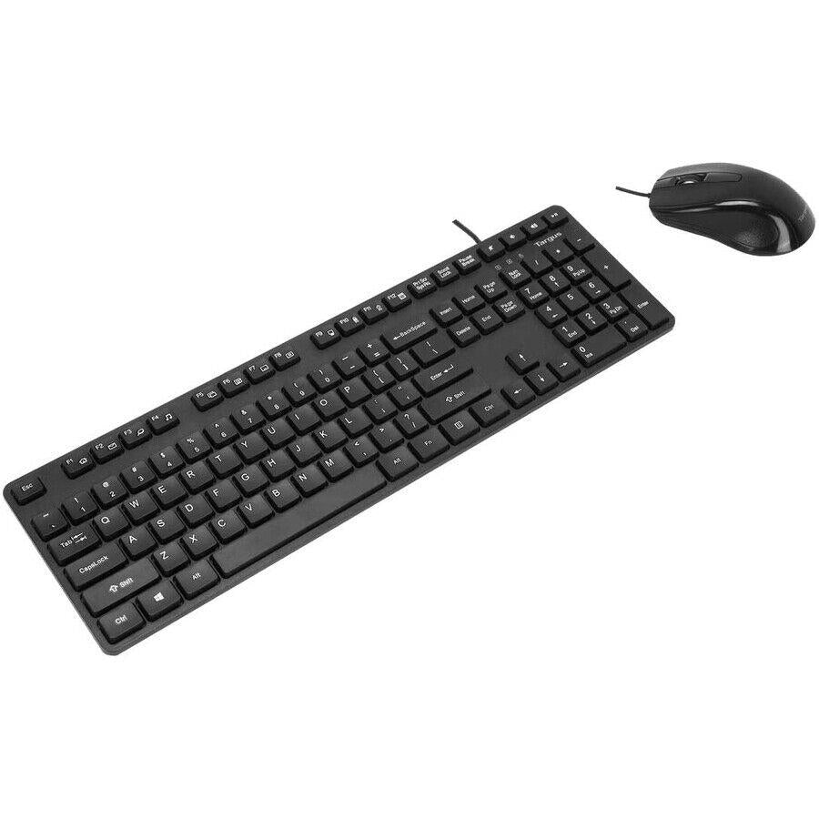 Targus BUS0067 Corporate HID Keyboard and Mouse - 104 Key - Optical - Black