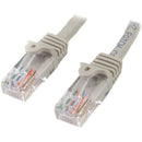 StarTech 45PATCH15GR 15 ft Gray Snagless Cat5e UTP Patch Cable - Snagless