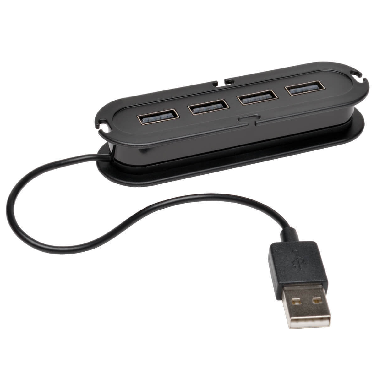 Tripp Lite U222-004-R 4-Port USB 2.0 Mobile Hi-Speed Ultra-Mini HUB w Power