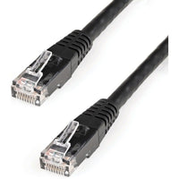 StarTech C6PATCH10BK 10ft CAT6 Ethernet Cable - Black Molded Gigabit - 100W PoE