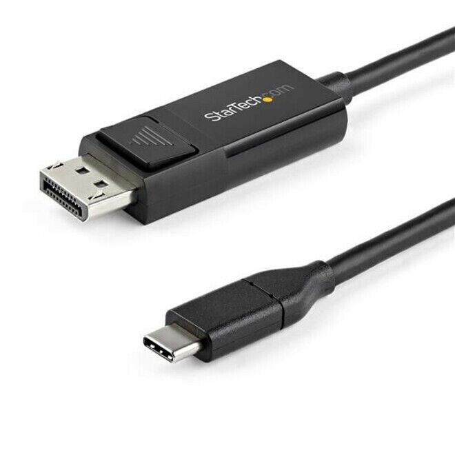 StarTech CDP2DP1MBD 3ft (1m) USB C to DisplayPort 1.2 Cable 4K 60Hz - Reversible