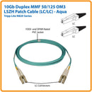 Tripp Lite N820-10M-OM4 10Gb/100Gb Duplex Multimode 50/125 OM4 Fiber Patch Cable