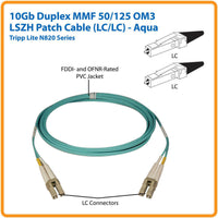 Tripp Lite N820-10M-OM4 10Gb/100Gb Duplex Multimode 50/125 OM4 Fiber Patch Cable