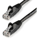 StarTech N6PATCH10BK 10ft CAT6 Ethernet Cable - Black Snagless Gigabit - 100W