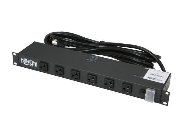 Tripp Lite RS-1215-20 12 Outlet Rackmount Metal Power Strip 1U 120V w 15' Cord