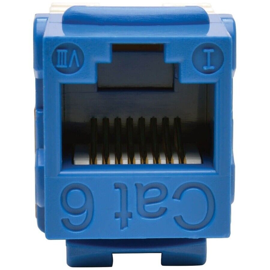 Tripp Lite N238-001-BL CAT6 CAT5 110 Style Punch down Keystone Jack RJ45 Blue