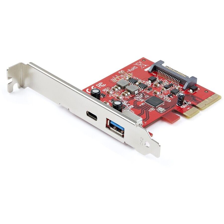 StarTech PEXUSB311AC3 2-Port 10Gbps USB-A & USB-C PCIe Card Adapter - USB 3.2