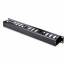 StarTech CMDUCT1UX 1U Horizontal Finger Duct Rack Cable Management Panel