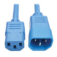 Tripp Lite P004-006-ABL 6FT Computer Power Extension Cord 10A 18AWG C14 C13 BLUE