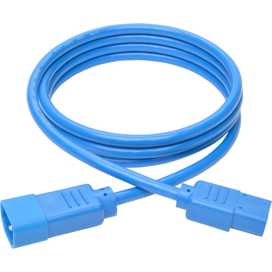 Tripp Lite P004-006-ABL 6FT Computer Power Extension Cord 10A 18AWG C14 C13 BLUE