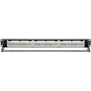 Tripp Lite N252-P24 Cat6 24-Port Patch Panel PoE+ Compliant 110/Krone 568A/B BLK