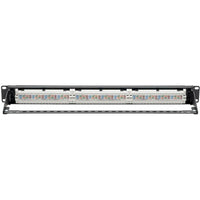 Tripp Lite N252-P24 Cat6 24-Port Patch Panel PoE+ Compliant 110/Krone 568A/B BLK