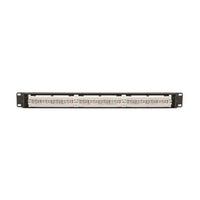 Tripp Lite N252-P24 Cat6 24-Port Patch Panel PoE+ Compliant 110/Krone 568A/B BLK