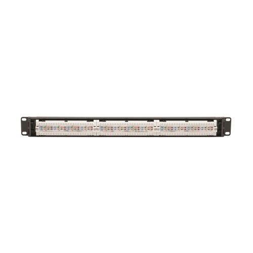 Tripp Lite N252-P24 Cat6 24-Port Patch Panel PoE+ Compliant 110/Krone 568A/B BLK