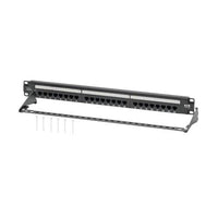 Tripp Lite N252-P24 Cat6 24-Port Patch Panel PoE+ Compliant 110/Krone 568A/B BLK