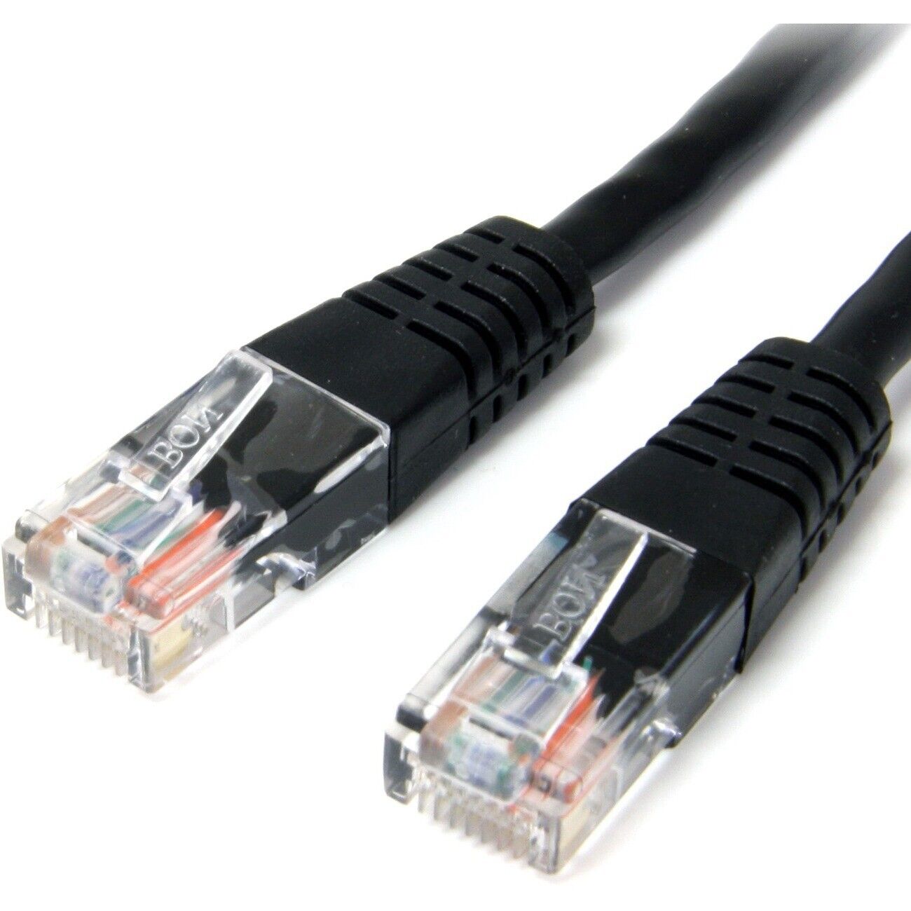 StarTech M45PATCH3BK 3 ft Black Molded Cat5e UTP Patch Cable Make Fast Ethernet