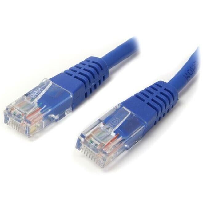 StarTech M45PATCH3BL 3 ft Blue Molded Cat5e UTP Patch Cable - Copper