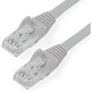 StarTech N6PATCH25GR 25ft CAT6 Ethernet Cable - Gray Snagless Gigabit - 100W PoE