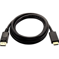 V7 V7DP2HD-02M-BLK-1E Black Video Cable DisplayPort Male to HDMI Male 2m 6.6ft