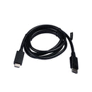 V7 V7DP2HD-02M-BLK-1E Black Video Cable DisplayPort Male to HDMI Male 2m 6.6ft