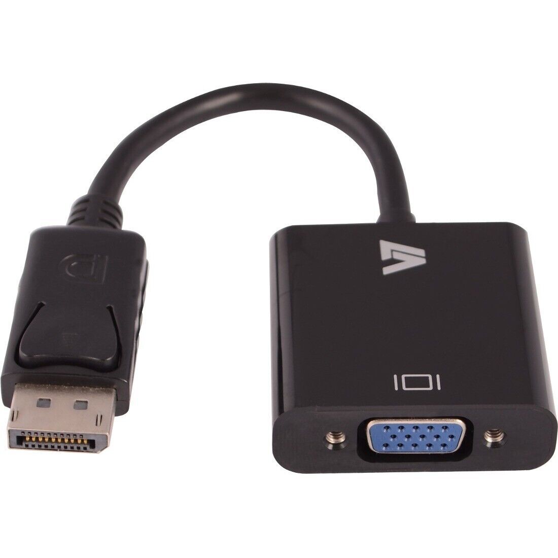 V7 CBLDPVGA-1E Black Video Adapter DisplayPort Male to VGA Female