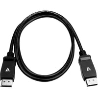 V7 V7DPPRO-1M-BLK Black Video Cable Pro DisplayPort Male to DisplayPort Male 1m