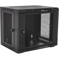V7 RMWC9UV450-1N 9U Rack Wall Mount Vented Locking Enclosure Switch Servers
