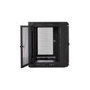 V7 RMWC9UV450-1N 9U Rack Wall Mount Vented Locking Enclosure Switch Servers