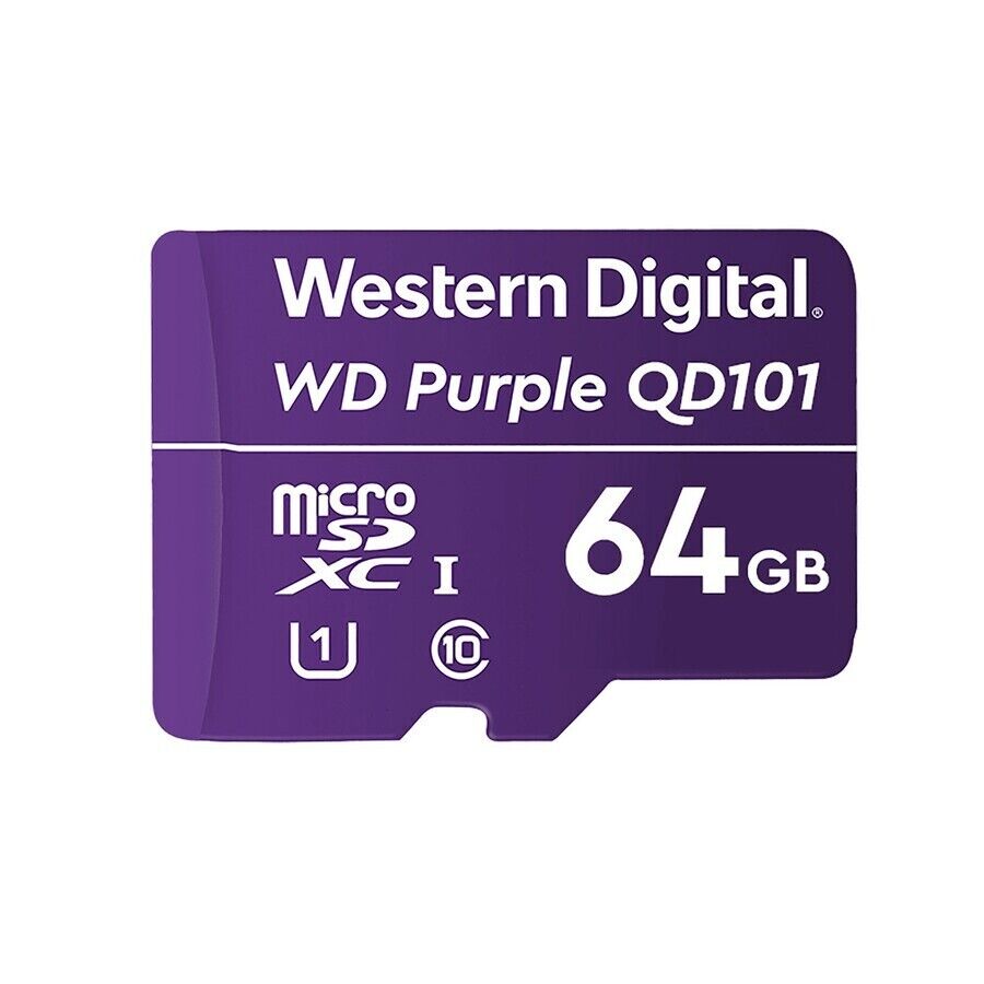 WD WDD064G1P0C Purple 64 GB microSDXC - 3 Year Warranty