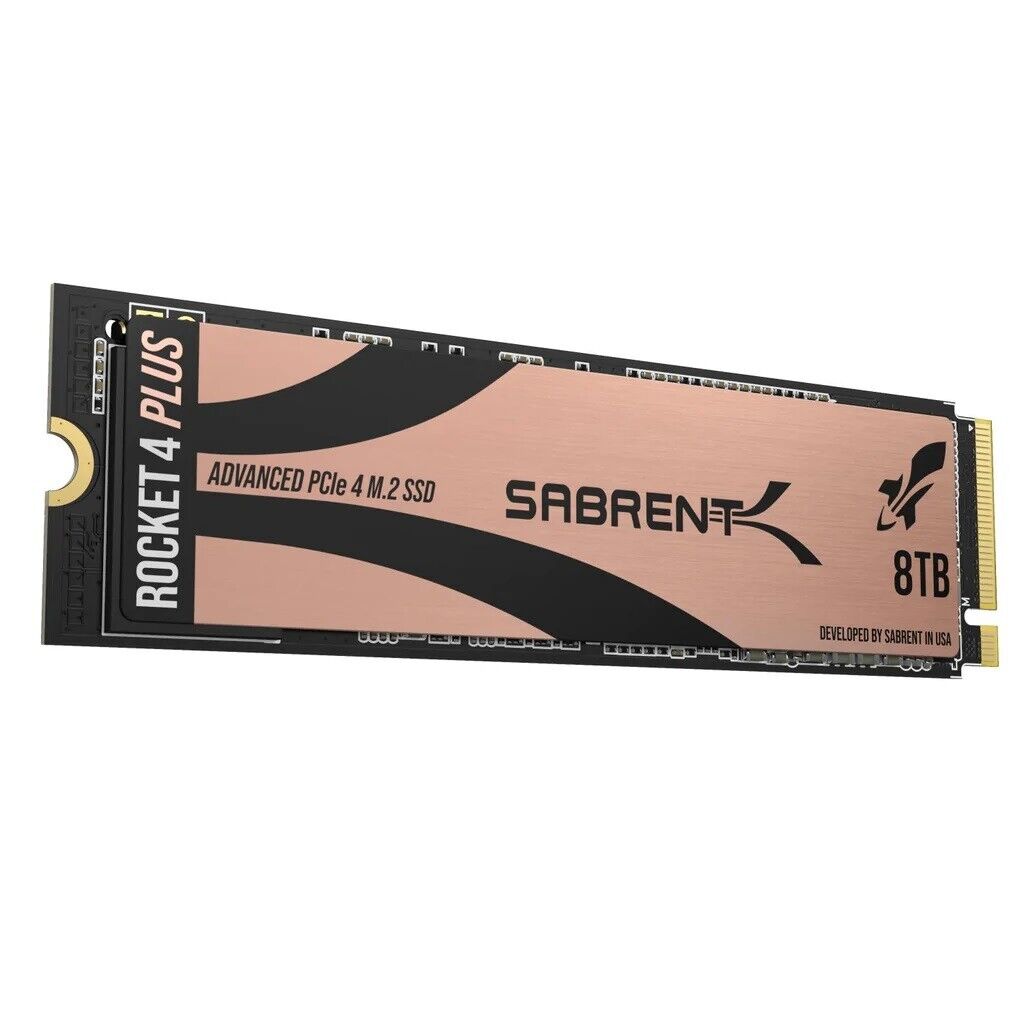Sabrent SB-RKT4P-8TB Rocket 4 PLUS Solid State Drive M.2 2280 NVMe 4.0 x4 PCI-E