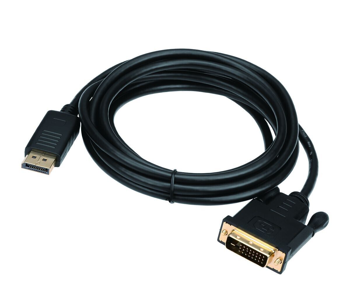 SIIG CB-DP1A11-S2 10 ft DisplayPort to DVI Converter Cable (DP to DVI) - Black