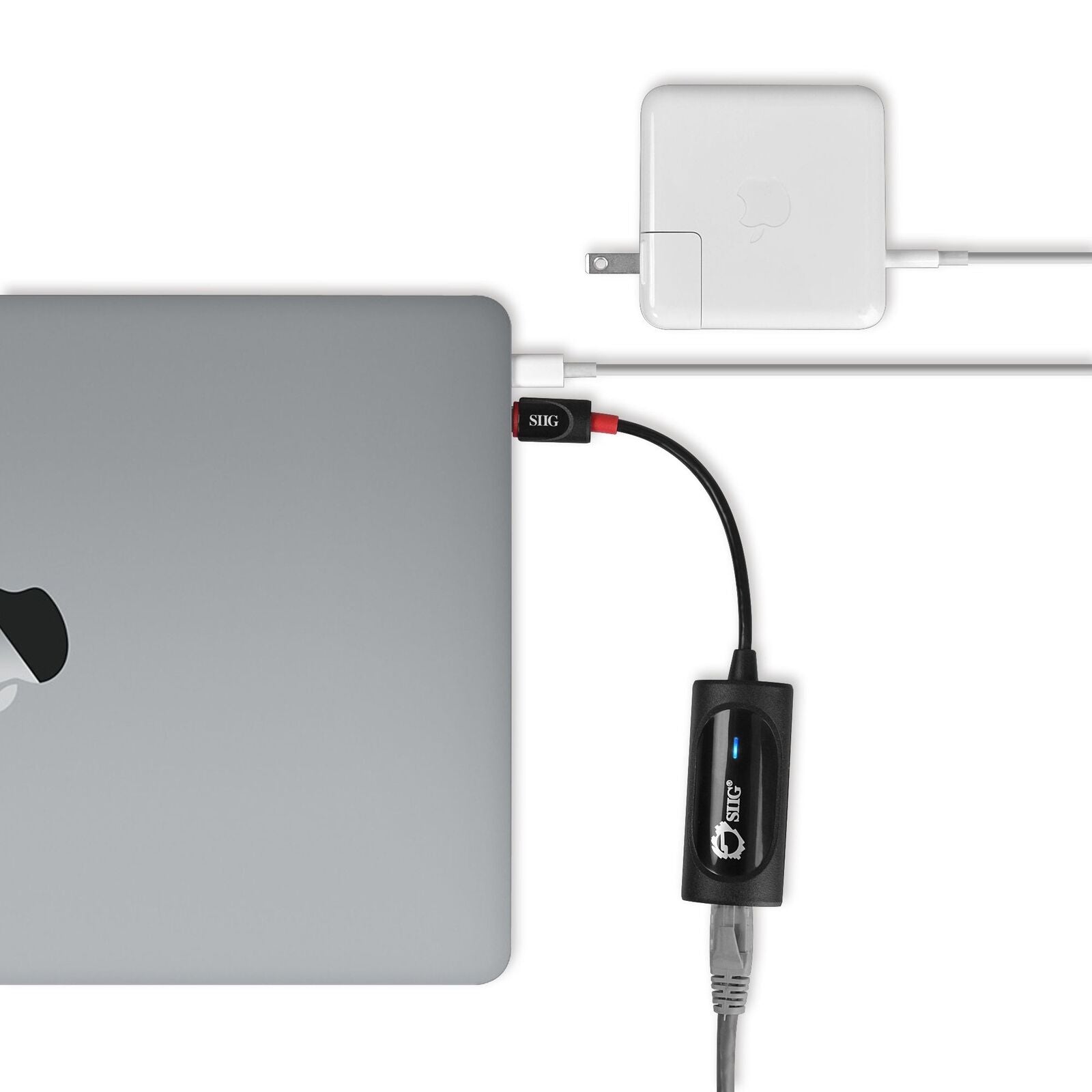 SIIG JU-NE0914-S1 USB-C to Gigabit Ethernet Adapter - USB 3.0