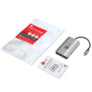 SIIG JU-H30L11-S1 USB-C to HDMI with LAN Hub & PD 100W Adapter - Docking Station