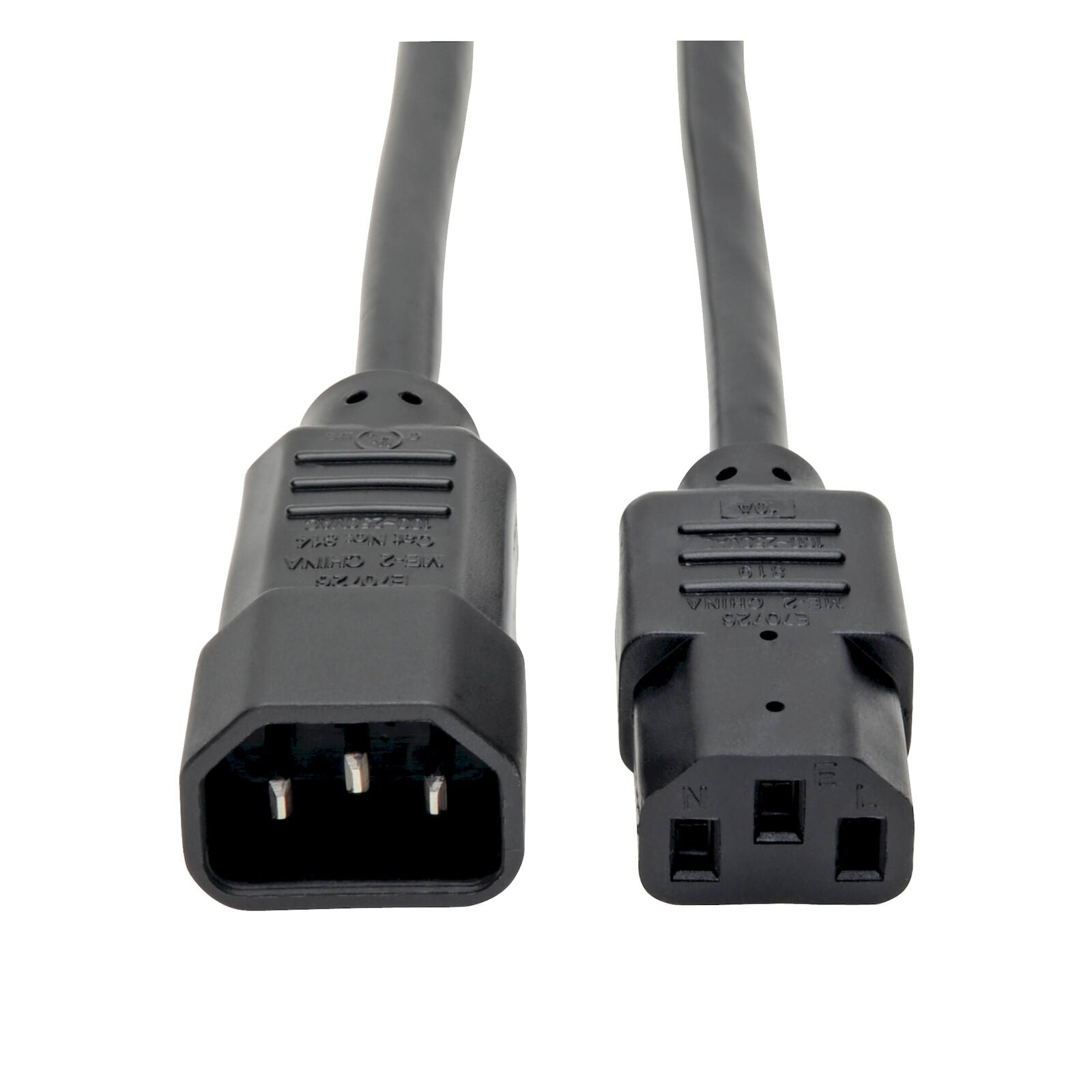 Tripp Lite P004-003 Computer Power Extension Cord Adapter 10A 18AWG C14 to C13