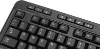 Adesso WKB-1320CB Antimicrobial Wireless Desktop Keyboard and Mouse - Optical