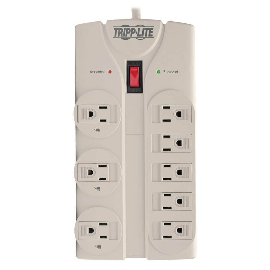 Tripp Lite TLP808 8 Outlet Surge Protector Power Strip 120V w 8FT Cord 1440J