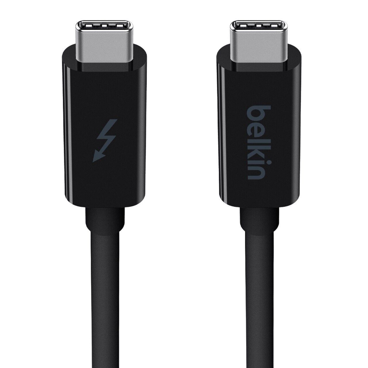 Belkin F2CD081BT1M-BLK Thunderbolt 3 Cable - 3.28 ft USB Data Transfer Cable