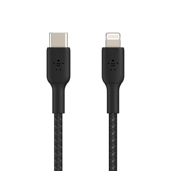 Belkin CAA004BT1MBK Lightning/USB-C Data Transfer Cable 3.28 ft Lightning/USB-C