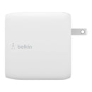 Belkin WCH003DQWH BoostCharge Dual USB-C Power Delivery GaN Wall Charger 68W