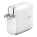 Belkin WCH003DQWH BoostCharge Dual USB-C Power Delivery GaN Wall Charger 68W