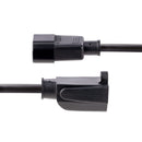 StarTech PAC100 1 ft (12") Computer Power Cord C14 to NEMA 5-15R IEC 320C