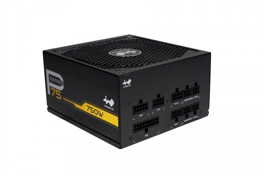 In-Win P75 Power Supply 750W SECC ATX12V EPS12V APFC 80+ Gold Fully Modular